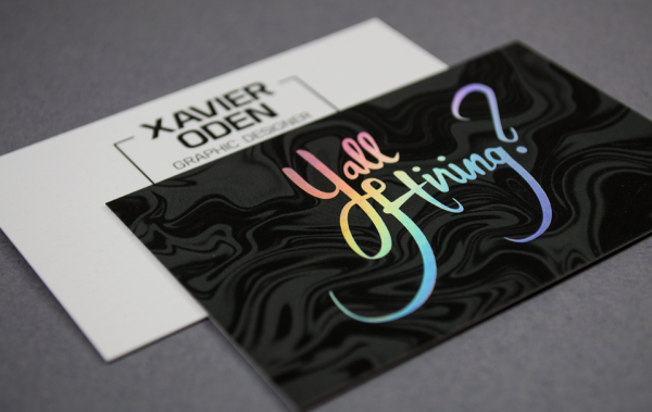 Efek foil holografik